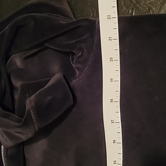 Jones NY Sports Jacket Black Velvet Womens Size XL Fall Wear - Picture 7 of 10